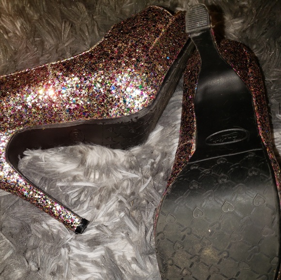 Candies sequined heels size 9m - Picture 4 of 5